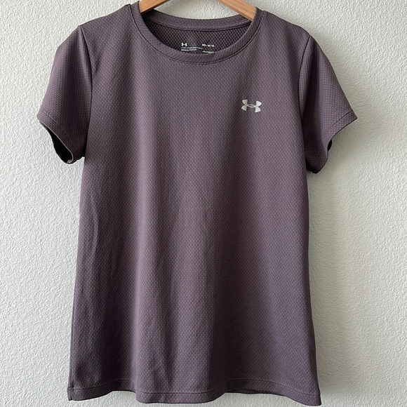 Under Armour Purple Crew Neck Tech Workout Top - Picture 1 of 6